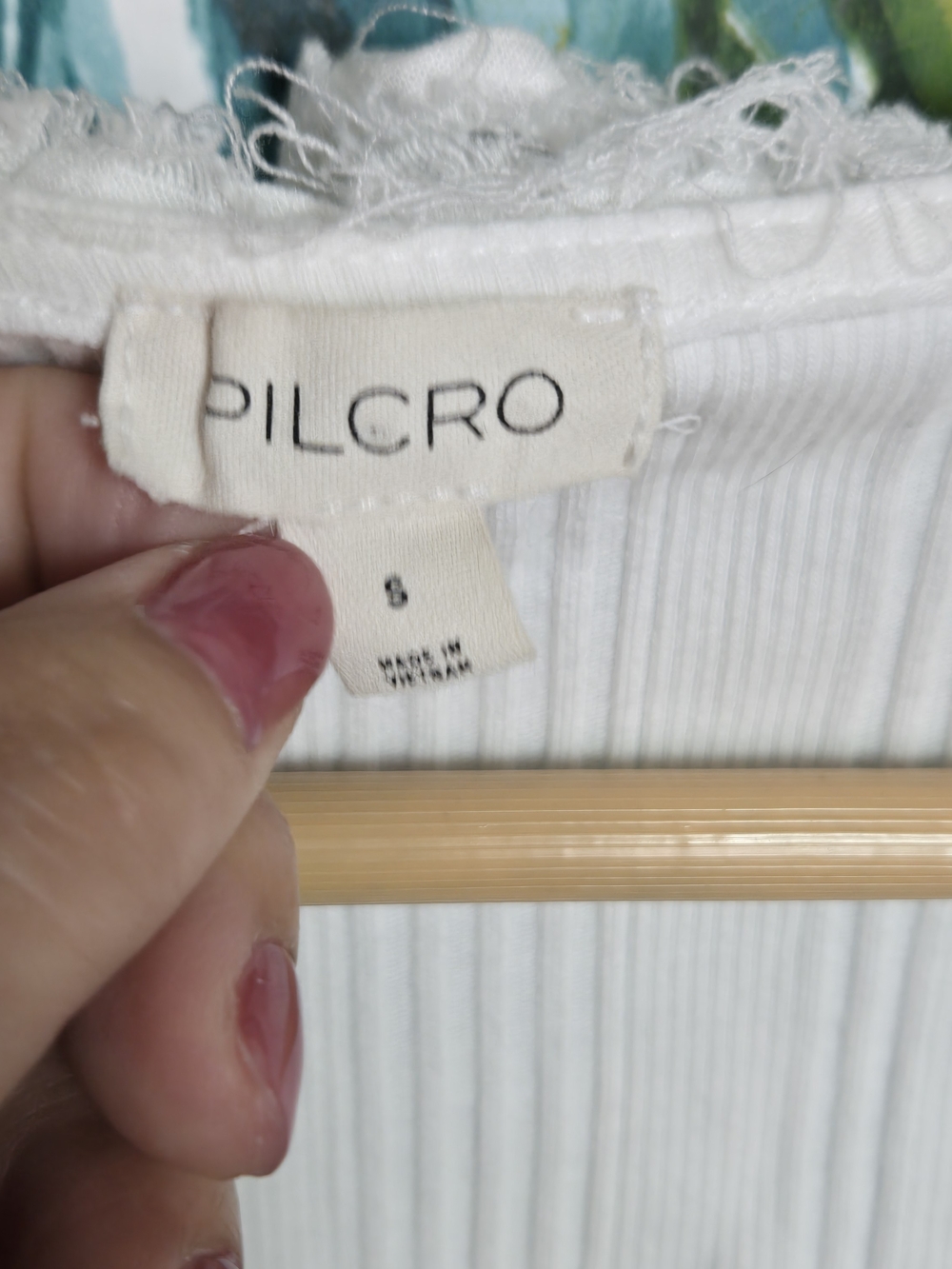 Pilcro V-Neck Ruffle-Front Tank Top - Picture 6 of 9